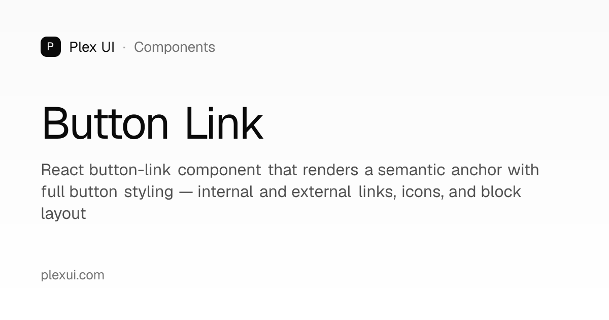 Button Link — Plex UI